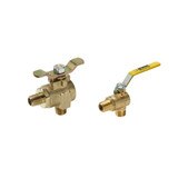 Male to Male - 90 Valve - Industrual Ball Valves - Brass